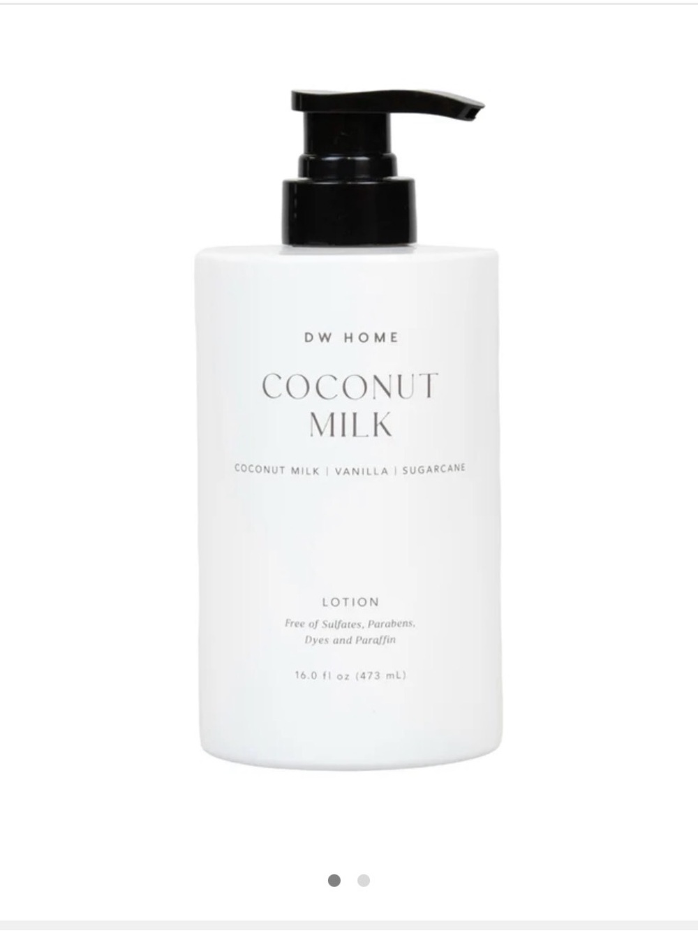 DW Home Coconut Milk Body Lotion Vanilla Sugarcane